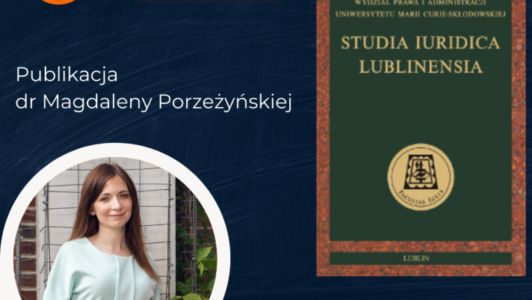 Moja publikacja w najnowszym numerze  “Studia Iuridica Lublinensia”