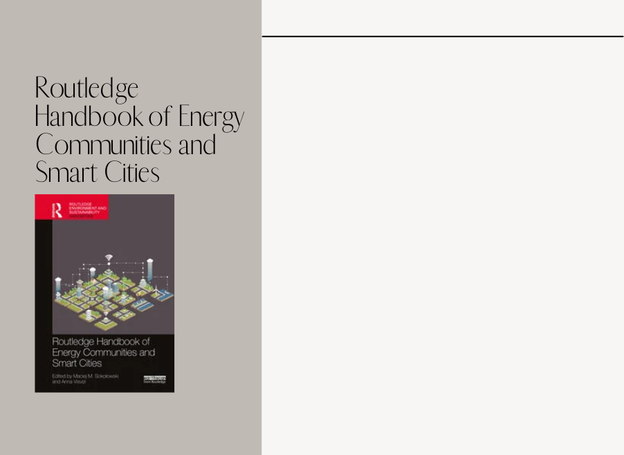 Pomoc publiczna w kontekście energy communities – zapowiedź nowej pozycji wydawnictwa Routledge z moim artykułem